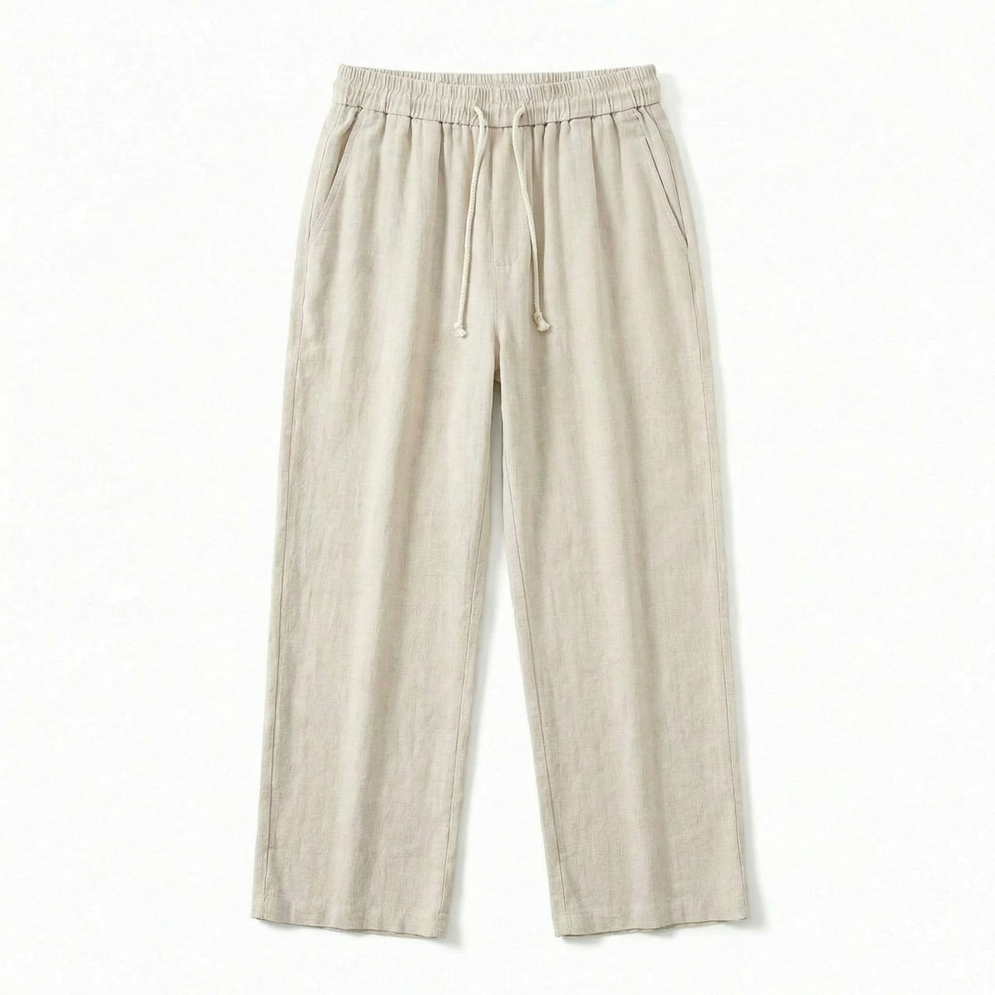 Conjunto de lino para hombre — corte relajado — vacaciones en la playa
