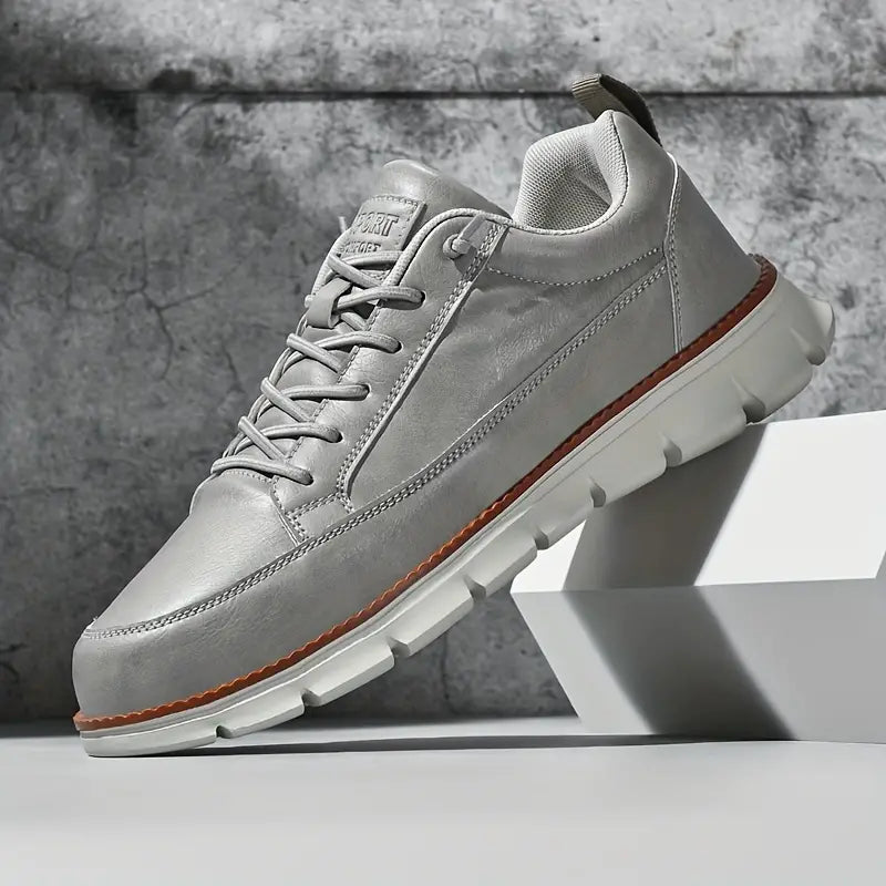 Zapatillas hombre | cuero suela acolchada — uso diario
