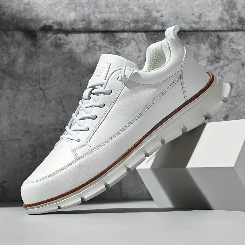 Zapatillas hombre | cuero suela acolchada — uso diario